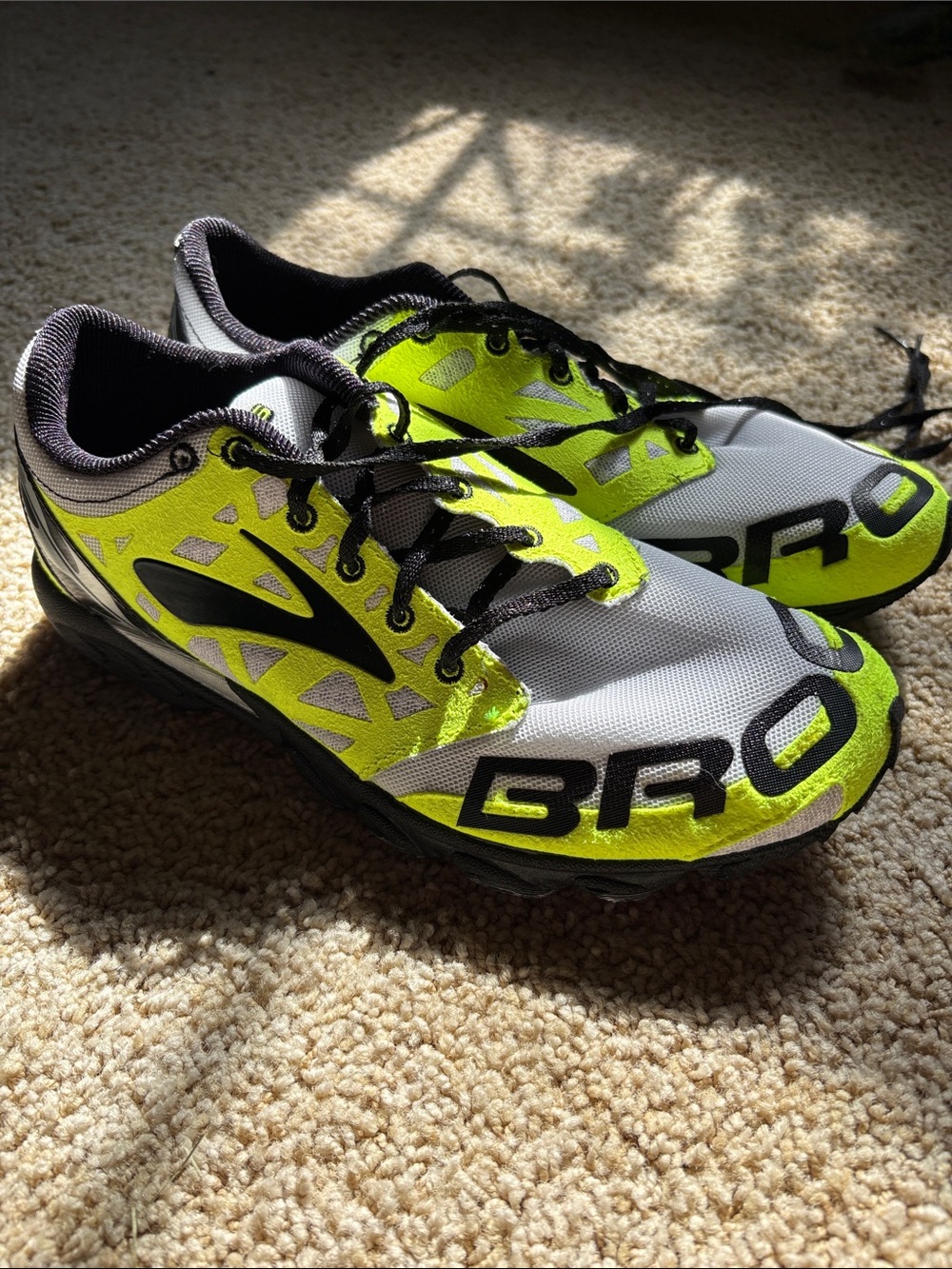 Brooks T-Seven Competition Neon Yellow & Gray Running Shoes
